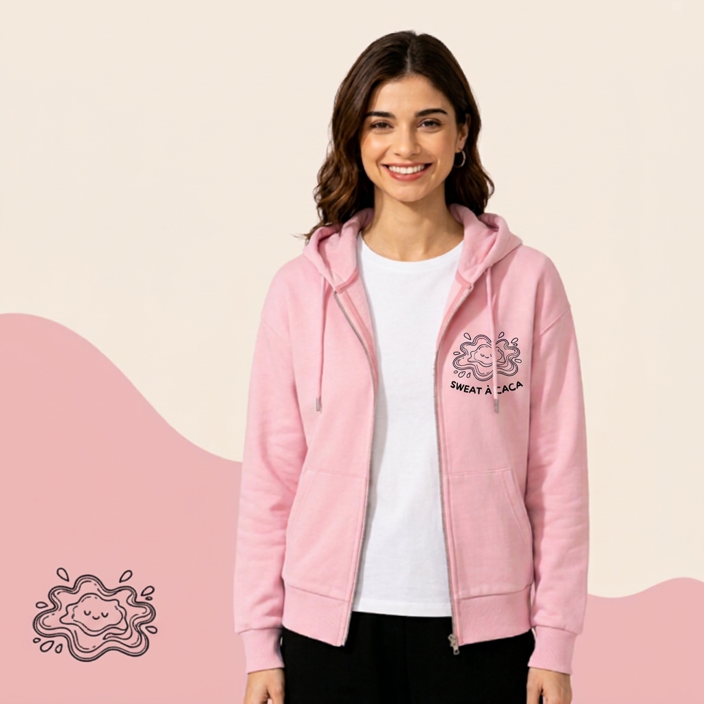 Sweater à caca | J'assume | Rose ou bleu pastel – Image 2
