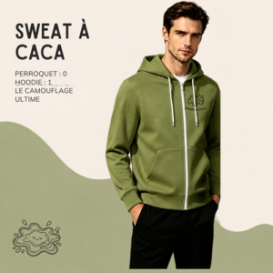 Sweater à caca | J'assume | Vert ou gris camouflage
